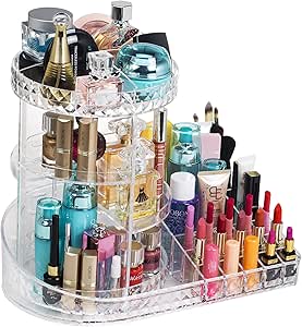 Readaeer 360 Degree Rotating Adjustable Makeup Organizer