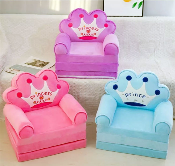 Princess Child Armchair Fold Sofa Cartoon Seat Sofa Washable