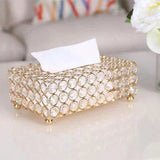 Femicgal Crystal Tissue Box, Rectangular Decorative Tissue Box