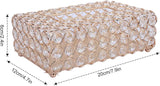 Femicgal Crystal Tissue Box, Rectangular Decorative Tissue Box