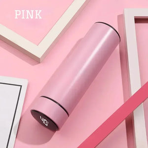 Stainless Steel Thermos Bottle with Digital Temperature Display